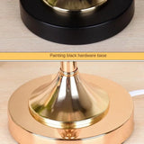 LED Crystal Desk Lamp USB Charging Table Lamp Lighting Fixture for Living Room Decoration Bedroom Bedside Gold Black Night Lamp