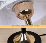 LED Crystal Desk Lamp USB Charging Table Lamp Lighting Fixture for Living Room Decoration Bedroom Bedside Gold Black Night Lamp