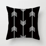 Livingroom Simple Black White Geometry Cushion Case Hot Modern Nordic Decorative Pillows Case Sofa Couch Throw Pillows car home