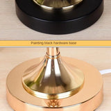 LED Crystal Desk Lamp USB Charging Table Lamp Lighting Fixture for Living Room Decoration Bedroom Bedside Gold Black Night Lamp