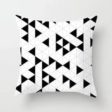 Livingroom Simple Black White Geometry Cushion Case Hot Modern Nordic Decorative Pillows Case Sofa Couch Throw Pillows car home