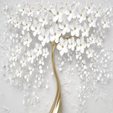 Custom 3D Photo Wallpaper Murals White Flowers Tree Living Room Sofa TV Bedroom Background Wall Home Decor Painting Fresco Papel