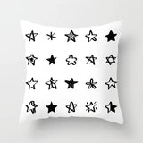 Livingroom Simple Black White Geometry Cushion Case Hot Modern Nordic Decorative Pillows Case Sofa Couch Throw Pillows car home
