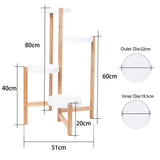 4 Tier Bamboo Plant Stand Tall Corner Indoor Flower Pot Holder Nordic Display Rack for Living Room Bedroom Balcony