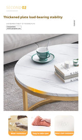 Coffee Table Nordic Round Coffee Table Modern Kitchen Living Room Balcony Extendable Mesa De Centro Sala Table Basse En Bois