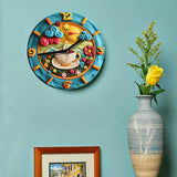 DIY Wall Clock Kit with Coffee Theme Decor, 3D High-Definition,Crafting Timepiece – Ideal for Winter Bedroom, Father's Day Gifts