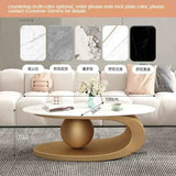 Aesthetic Modern Oval Coffee Tables Nordic Design Metal Modern Coffee Table Hotel Living Room Low Table Furniture for Homew r