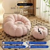 Lazy sofa can lie down and sleep on small sofa, bedroom balcony, leisure chair, cream style lazy chair, tatami chair