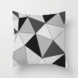 Livingroom Simple Black White Geometry Cushion Case Hot Modern Nordic Decorative Pillows Case Sofa Couch Throw Pillows car home