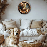 Bengal Cat Pet Clock Perfect for Living Room, Bedroom, and Christmas Gifts