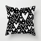 Livingroom Simple Black White Geometry Cushion Case Hot Modern Nordic Decorative Pillows Case Sofa Couch Throw Pillows car home