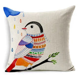 Beautiful Bird Pillow Floral Cushion Retro Butterfly Throw Pillowcase Decorative Home Decoration Sofa Cushion Customized