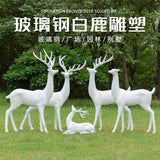 Room Decor Mother Deer Cute Kids Room Decor Sculptures Kawaii Miniatures Sculptures Christmas Home Decoration Fawn Figurines