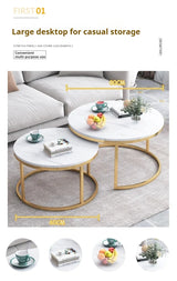 Coffee Table Nordic Round Coffee Table Modern Kitchen Living Room Balcony Extendable Mesa De Centro Sala Table Basse En Bois