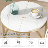 Tribesigns Round End Table, 20” Sofa Side Coffee Cocktail Table