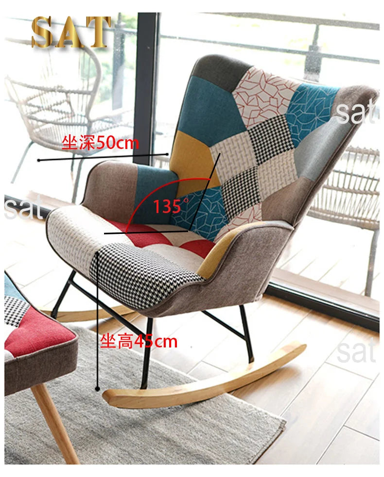 Rocking Chairs and Armchairs Chair Modern Recliners Living Room Armchair Salon Home Furniture Individual Sofa Recliner Seating