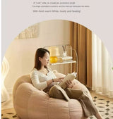 Lazy sofa can lie down and sleep on small sofa, bedroom balcony, leisure chair, cream style lazy chair, tatami chair