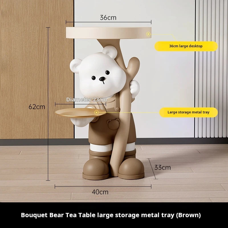 INS Living room Side table decorative small Bedsidetable Modern Sofa side Resin Corner coffee table cute design home furniture
