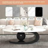 Aesthetic Modern Oval Coffee Tables Nordic Design Metal Modern Coffee Table Hotel Living Room Low Table Furniture for Homew r