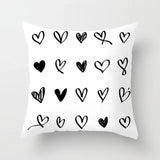 Livingroom Simple Black White Geometry Cushion Case Hot Modern Nordic Decorative Pillows Case Sofa Couch Throw Pillows car home