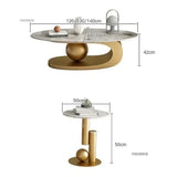 Aesthetic Modern Oval Coffee Tables Nordic Design Metal Modern Coffee Table Hotel Living Room Low Table Furniture for Homew r