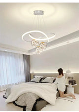 Minimalist Luxury Glass Ball LED Pendant Light Modern Interior Living Dining Room Bedroom Chandelier Home Decor Hanging Light