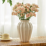 White Ceramic Hydroponic Vase, European Style, Light Luxury, Creative Flower Arrangement, Living Room, Table Decoration