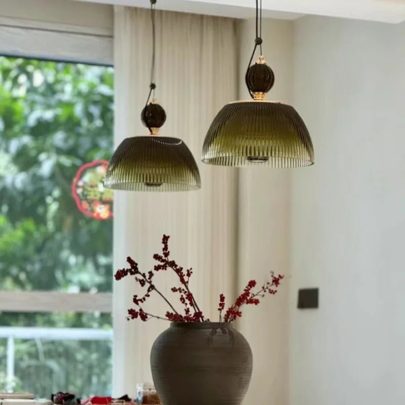 Modern Simple Chandelier Living Room Dining Table Bedroom Bedside Bar Counter Glass Art Pendant Light Fixture Indoor Room Decor