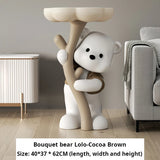 INS Living room Side table decorative small Bedsidetable Modern Sofa side Resin Corner coffee table cute design home furniture