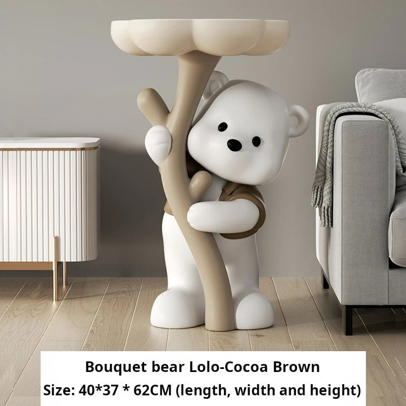 INS Living room Side table decorative small Bedsidetable Modern Sofa side Resin Corner coffee table cute design home furniture
