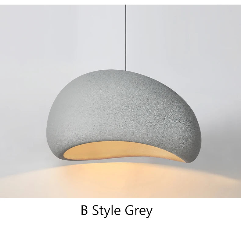Nordic Wabi Sabi Wind Led Ceiling Chandelier Living Dining Room Bar Home Decor Pendant Lamp Bedroom Loft Hanging Light Fixture