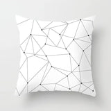 Livingroom Simple Black White Geometry Cushion Case Hot Modern Nordic Decorative Pillows Case Sofa Couch Throw Pillows car home