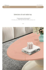 Aesthetic Modern Oval Coffee Tables Nordic Design Metal Modern Coffee Table Hotel Living Room Low Table Furniture for Homew r