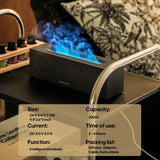 KINSCOTER Flame Aroma Diffuser Air Humidifier Ultrasonic Cool Mist Maker Fogger LED Essential Oil Lamp Realistic Fire Difusor