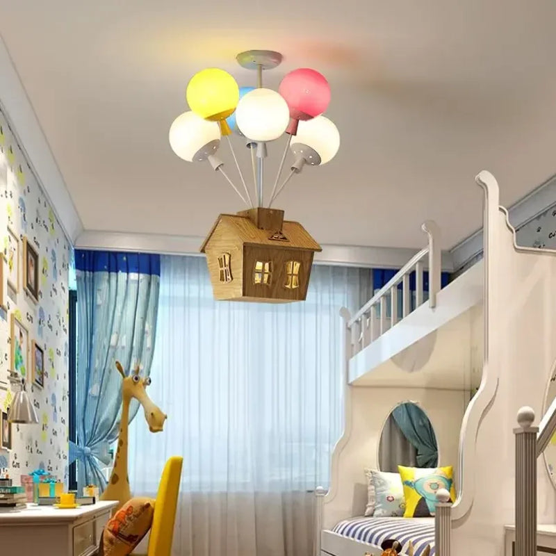 Kids room chandelier for Bedroom Living room nursery Girl chandelier Indoor home art decor balloon ceiling lamp