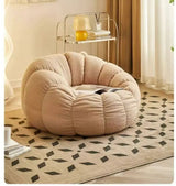 Lazy sofa can lie down and sleep on small sofa, bedroom balcony, leisure chair, cream style lazy chair, tatami chair