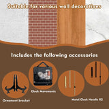 DIY Wall Clock Kit with Coffee Theme Decor, 3D High-Definition,Crafting Timepiece – Ideal for Winter Bedroom, Father's Day Gifts
