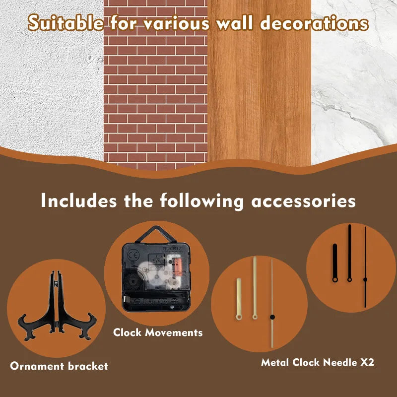 Parrot Wall Clock with 3D Tropical Design - Clock with DIY Assembly Kit, High-Definition 2D Print, Decorative Timepiece for Home