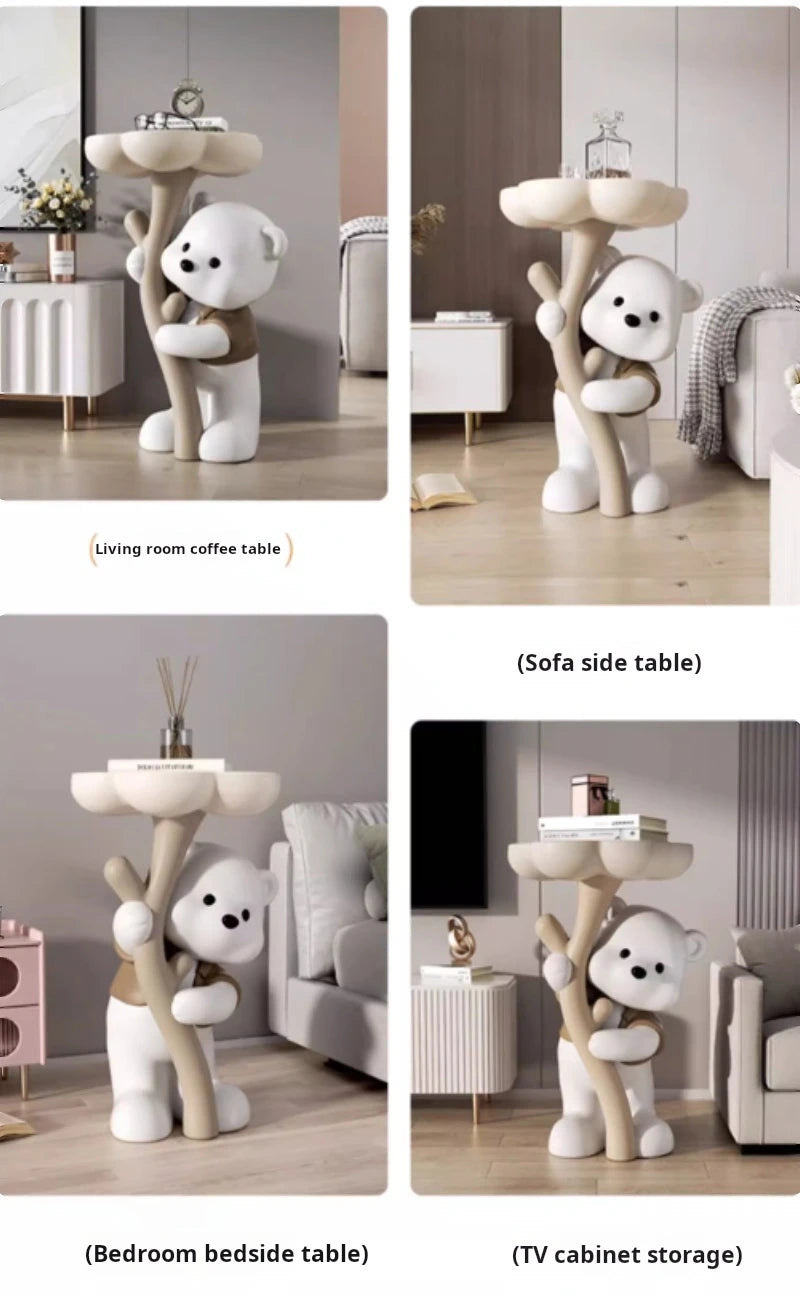 INS Living room Side table decorative small Bedsidetable Modern Sofa side Resin Corner coffee table cute design home furniture
