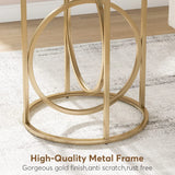 Tribesigns Round End Table, 20” Sofa Side Coffee Cocktail Table