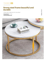 Coffee Table Nordic Round Coffee Table Modern Kitchen Living Room Balcony Extendable Mesa De Centro Sala Table Basse En Bois
