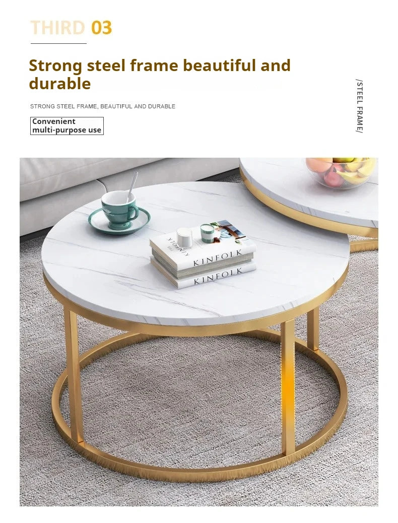 Coffee Table Nordic Round Coffee Table Modern Kitchen Living Room Balcony Extendable Mesa De Centro Sala Table Basse En Bois