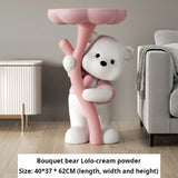 INS Living room Side table decorative small Bedsidetable Modern Sofa side Resin Corner coffee table cute design home furniture