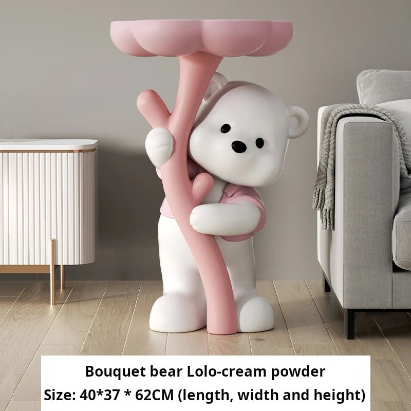 INS Living room Side table decorative small Bedsidetable Modern Sofa side Resin Corner coffee table cute design home furniture