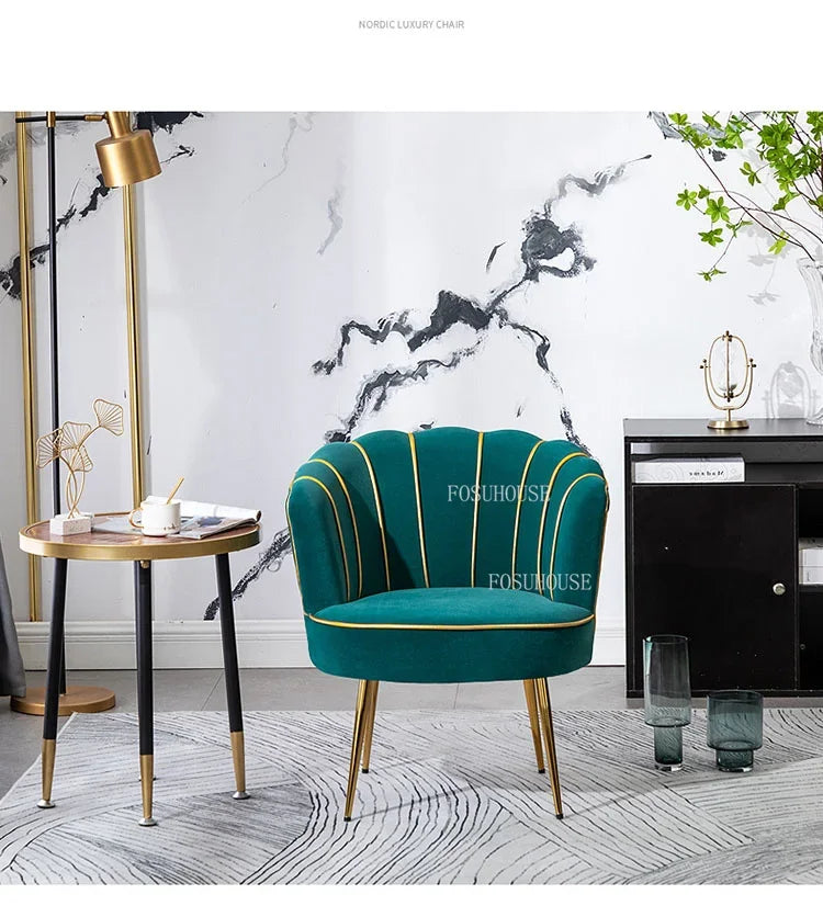 Living Room Chairs Luxury Living Room Furniture Creative Backrest Armchair Home Soft Cushion Bedroom Makeup Chair z