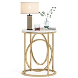 Tribesigns Round End Table, 20” Sofa Side Coffee Cocktail Table