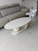 Aesthetic Modern Oval Coffee Tables Nordic Design Metal Modern Coffee Table Hotel Living Room Low Table Furniture for Homew r