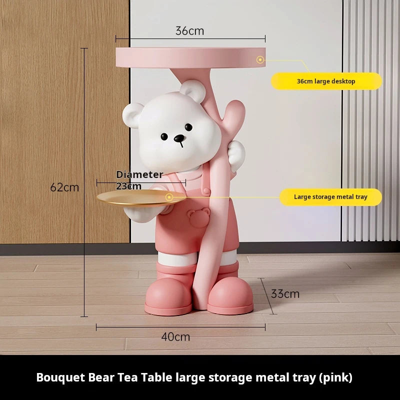 INS Living room Side table decorative small Bedsidetable Modern Sofa side Resin Corner coffee table cute design home furniture