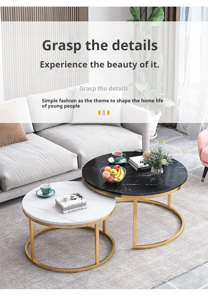 Coffee Table Nordic Round Coffee Table Modern Kitchen Living Room Balcony Extendable Mesa De Centro Sala Table Basse En Bois