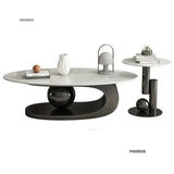 Aesthetic Modern Oval Coffee Tables Nordic Design Metal Modern Coffee Table Hotel Living Room Low Table Furniture for Homew r